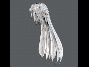 3d hair style for woman typeb v02 3D 模型