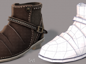 shoes cartoonv17 Model 3D