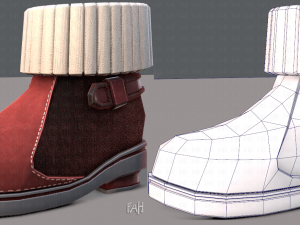 shoes cartoonv18 3D Model