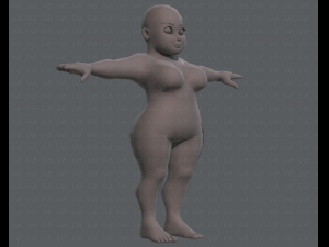 base mesh woman 08 Model 3D