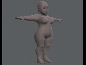 base mesh woman 08 3D Model