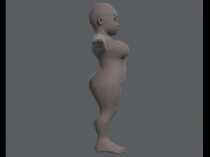 base mesh woman 08 3D Model