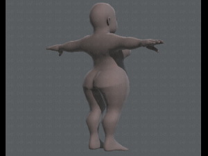 base mesh woman 08 Model 3D