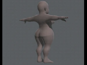 base mesh woman 08 3D Model