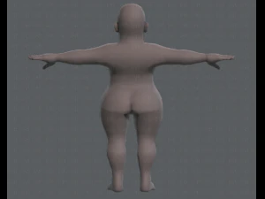 base mesh woman 08 3D Model