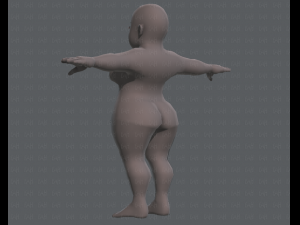 base mesh woman 08 Model 3D