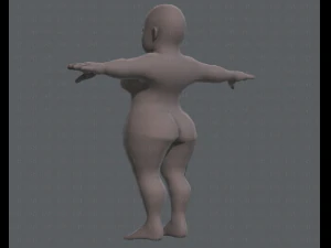 base mesh woman 08 3D Model