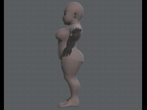 base mesh woman 08 Model 3D