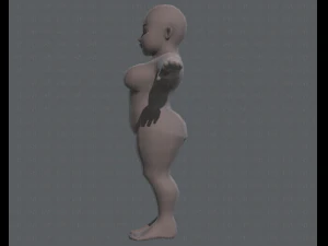 base mesh woman 08 3D Model