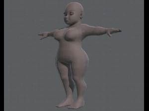 base mesh woman 08 3D Model