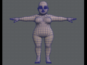 base mesh woman 08 Model 3D