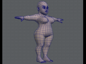 base mesh woman 08 Model 3D