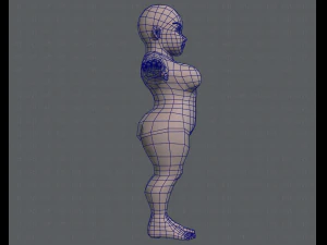 base mesh woman 08 3D Model