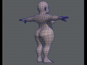 base mesh woman 08 Model 3D