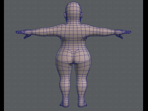 base mesh woman 08 Model 3D