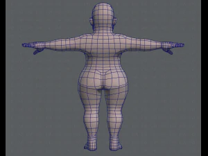 base mesh woman 08 3D Model