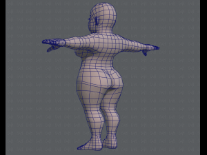 base mesh woman 08 Model 3D
