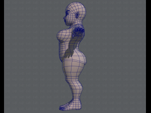 base mesh woman 08 Model 3D