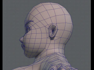 base mesh woman 08 3D Model