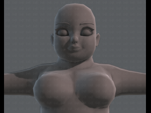 base mesh woman 08 Model 3D