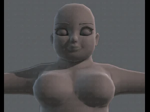 base mesh woman 08 3D Model
