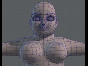base mesh woman 08 Model 3D