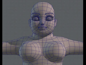 base mesh woman 08 3D Model