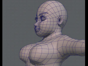 base mesh woman 08 3D Model
