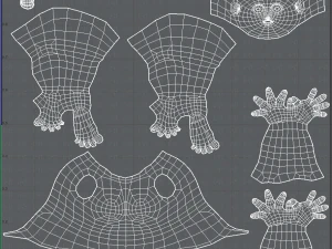 base mesh woman 08 3D Model