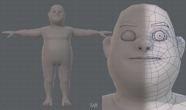 base mesh man character v05 3D मॉडल .c4d .max .obj .3ds .fbx .stl .blend 