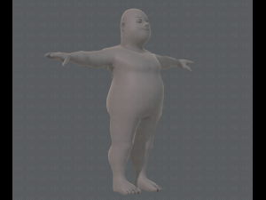 base mesh man character v05 3D मॉडल