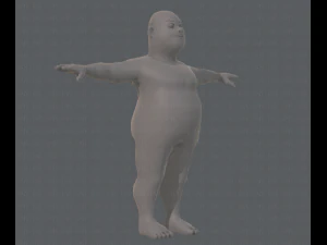 base mesh man character v05 3D Model
