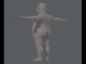 base mesh man character v05 3D मॉडल