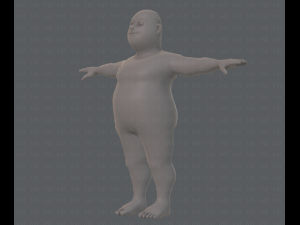 base mesh man character v05 3D मॉडल