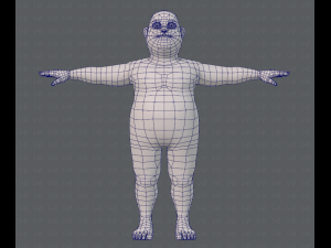 base mesh man character v05 3D मॉडल