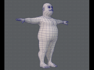 base mesh man character v05 3D मॉडल