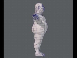 base mesh man character v05 3D मॉडल