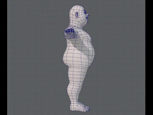base mesh man character v05 3D Model