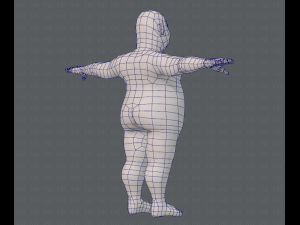 base mesh man character v05 3D मॉडल