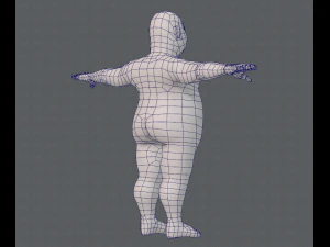 base mesh man character v05 3D Model