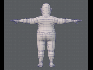 base mesh man character v05 3D मॉडल
