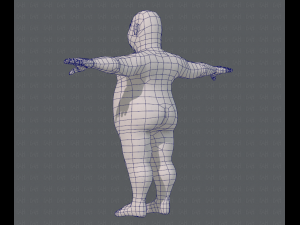 base mesh man character v05 3D मॉडल