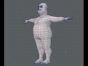base mesh man character v05 3D मॉडल