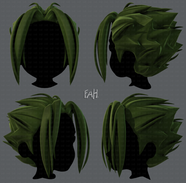 3d hair style for boy v29 3D मॉडल .c4d .max .obj .3ds .fbx .stl .blend 