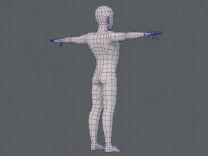 base mesh man character v06 3D Model