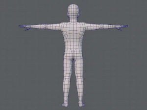 base mesh man character v06 3D Model