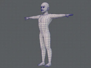 base mesh man character v06 3D Model