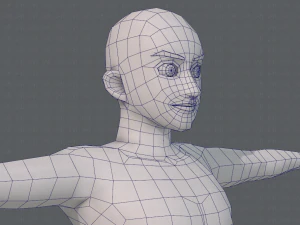 base mesh man character v06 3D Model