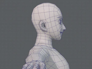 base mesh man character v06 3D Model