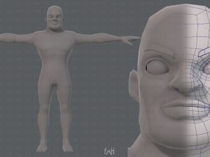 base mesh man character v07 3D मॉडल